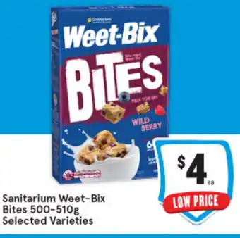 IGA Saniturium Weet-Bix Bites 500-510g offer
