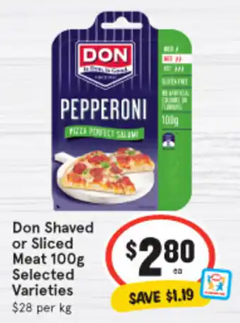 IGA Don Shaved or Sliced Meat 100g offer