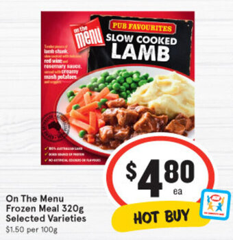 IGA On The Menu Frozen Meal 320g offer