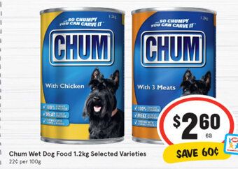 Chum Wet Dog Food 1.2kg