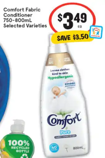 IGA Comfort Fabric Conditioner 750-800ml offer