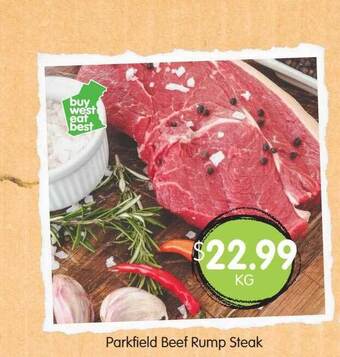 Spudshed Parkfield Beef Rump Steak offer