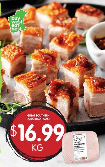 Spudshed Great Southern Pork Belly Roast offer