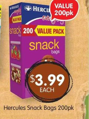 Hercules Snack Bags 200pk