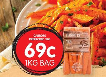 Spudshed Carrots Prepacked 1kg offer