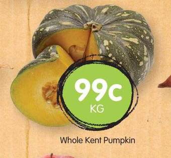 Spudshed Whole Kent Pumpkin offer