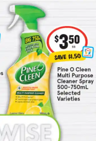 IGA Pine O Cleen Multi Purpose Cleaner Spray 500-750ml offer