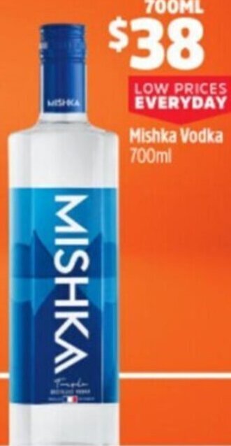 BWS Mishka Vodka 700ml offer