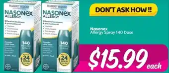 Nasonex Allergy Spray 140 Dose