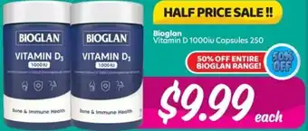 Bioglan Vitamin D 1000iu Capsules 250