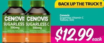 Your Discount Chemist Cenovis Sugarless Vitamin C Tablets 300 offer