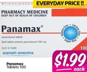 Your Discount Chemist Panamax Tablets 100 offer