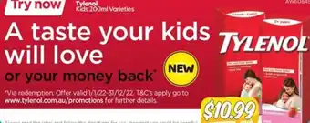 Your Discount Chemist Tylenol Kids 200ml offer