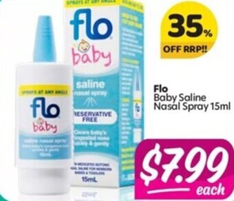 Flo Baby Saline Nasal Spray 15ml