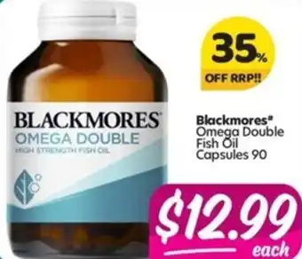 Your Discount Chemist Blackmores Omega Double Fish Oil Capsules 90 offer