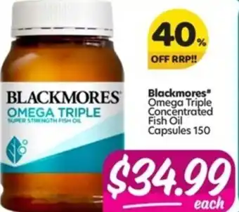 Your Discount Chemist Omega Triple Concentrated Fish Oil Capsules 150 offer