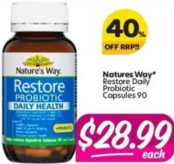 Restore Daily Probiotic Capsules 90