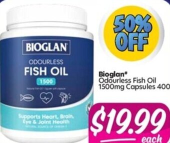 Your Discount Chemist Odourless Fish Oil 1500mg Capsules 400 offer
