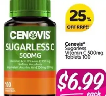 Your Discount Chemist Sugarless Vitamin C 500mg Tablets 100 offer