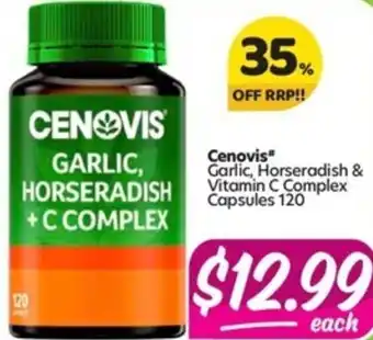 Garlic, Horseradish & Vitamin C Complex Capsules 120