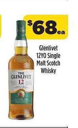 Liquorland Glenlivet 12YO Single Malt Scotch Whisky offer