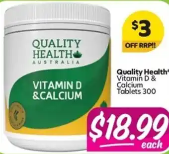 Your Discount Chemist Vitamin D & Calcium Tablets 300 offer