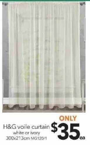 Cheap as Chips H&G Voile Curtain offer