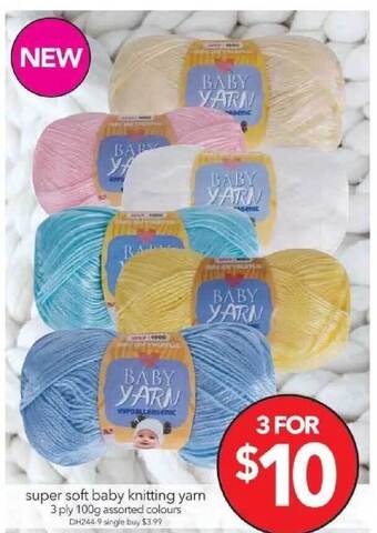Cheap as Chips Super Soft Baby Knitting Yarn offer