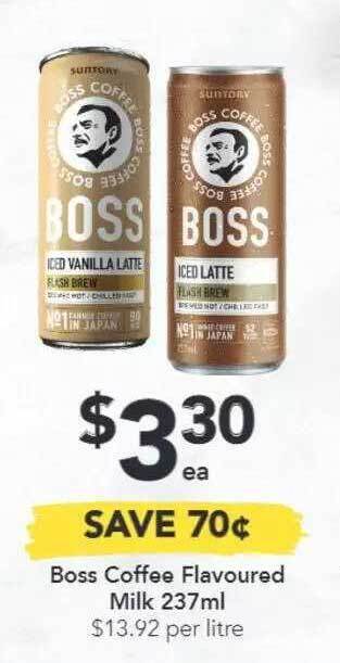 Drakes Boss Coffee Flavoured Milk offer