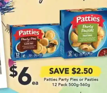 Drakes Patties Party Pies Or Pasties offer