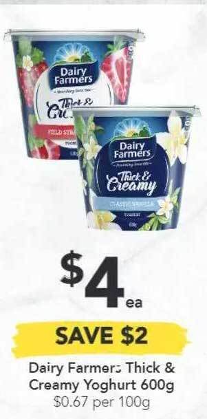 Drakes Dairy Farmers Thick & Creamy Yoghurt offer