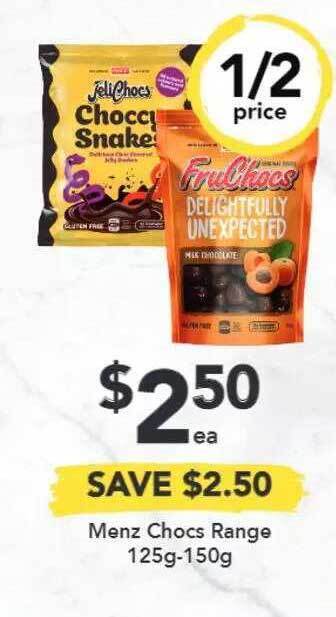 Drakes Menz Chocs Range offer