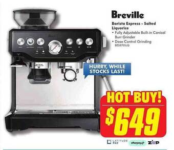 The Good Guys Breville Barista Express - Salted Liquorice offer