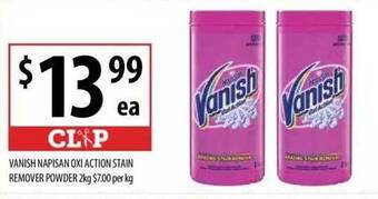 Supabarn Vanish Napisan Oxi Action Stain Remover Powder offer