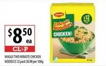 Supabarn Maggi Two Minute Chicken Noodles offer