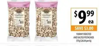Supabarn Yummy Roasted And Salted Pistachios offer