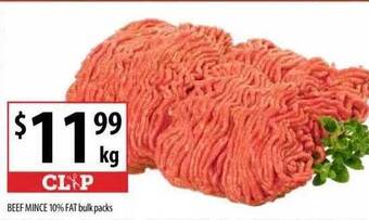 Supabarn Beef Mince 10% Fat Bulk Packs offer