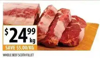 Supabarn Whole Beef Scoth Fillet offer