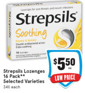 IGA Strepsils Lozenges 16 Pack offer