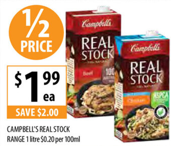 Campbell's Real Stock Range 1 Litre