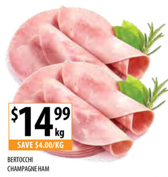 Supabarn Bertocchi Champagne Ham offer