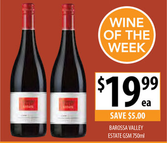 Supabarn Barossa Valley Estate GSM 750ml offer