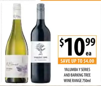 Yalumba The Y Series and Barking Tree Wine Range 750ml