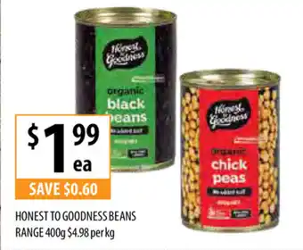Supabarn Honest To Goodness Beans Range 400g offer