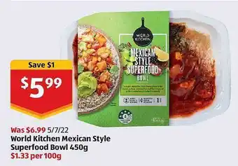 ALDI World Kitchen Mexican Style Superfood Bowl offer