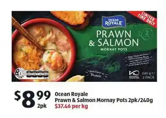 ALDI Ocean Royale Prawn & Salmon Mornay offer