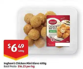 ALDI Ingham's Chicken Mini Kievs offer