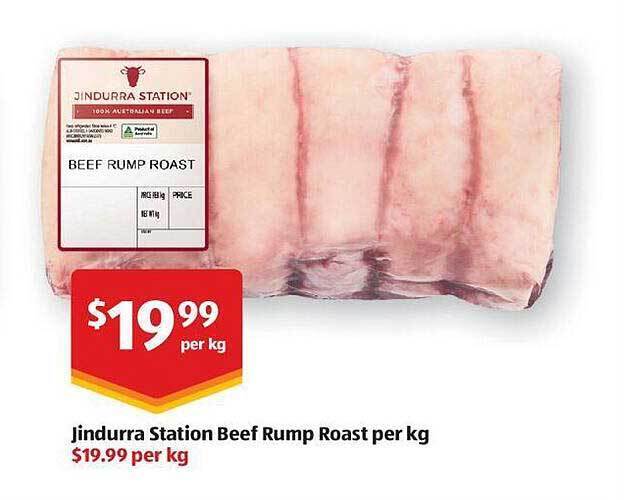 Jindurra Station Beef Rump Roast offer at ALDI