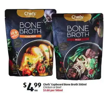 ALDI Chef's Cupboard Bone Broth offer