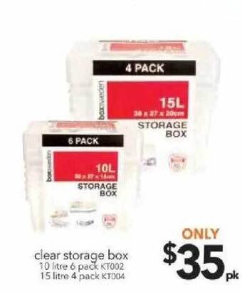 Cheap as Chips Clear Storage Box offer
